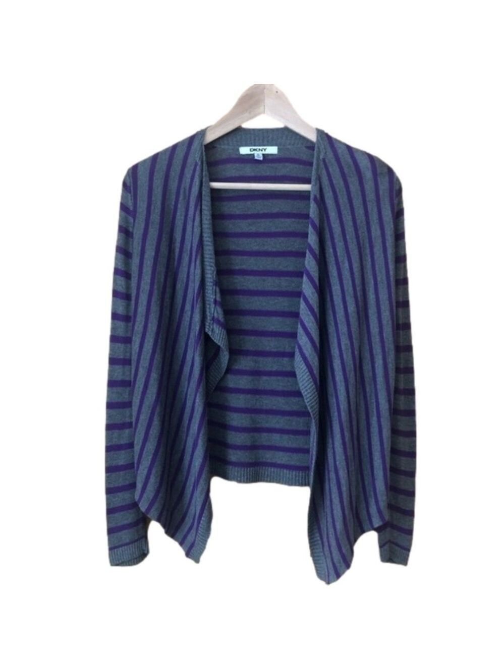 DKNY open front waterfall cardigan Girls size XL